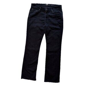 7 For All Mankind, Women's Bootcut Jeans Denim Flare Wide Leg 31, Black